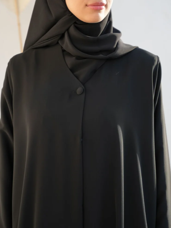 Black Classic Abaya - Image 4